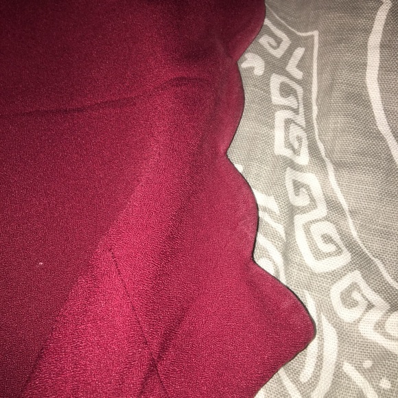 Lulus endlessly endearing wine red dress - Picture 2 of 4